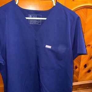 Figs Women’s Navy Catatina V-Neck Scrub Top